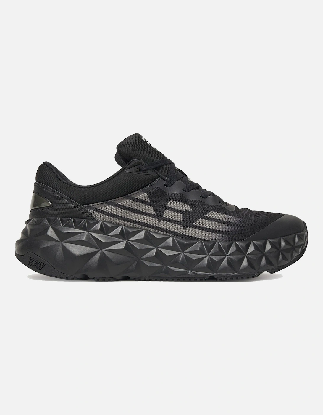 Emporio Armani Ultimate C2 Kombat Trainers Triple Black/Gunmetal, 5 of 4