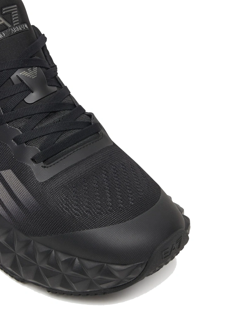 Emporio Armani Ultimate C2 Kombat Trainers Triple Black/Gunmetal