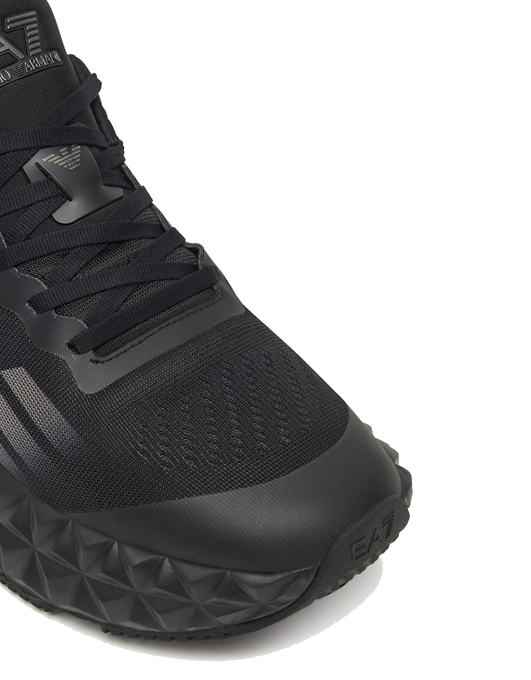 Emporio Armani Ultimate C2 Kombat Trainers Triple Black/Gunmetal