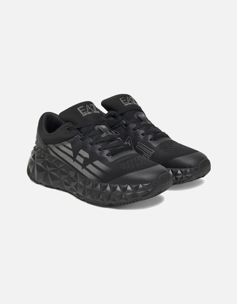 Emporio Armani Ultimate C2 Kombat Trainers Triple Black/Gunmetal