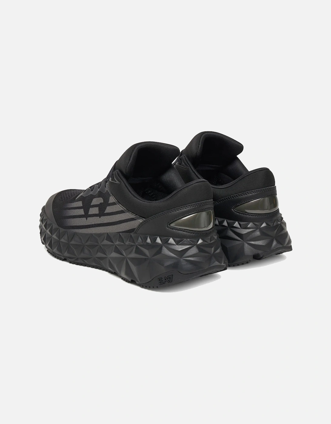Emporio Armani Ultimate C2 Kombat Trainers Triple Black/Gunmetal