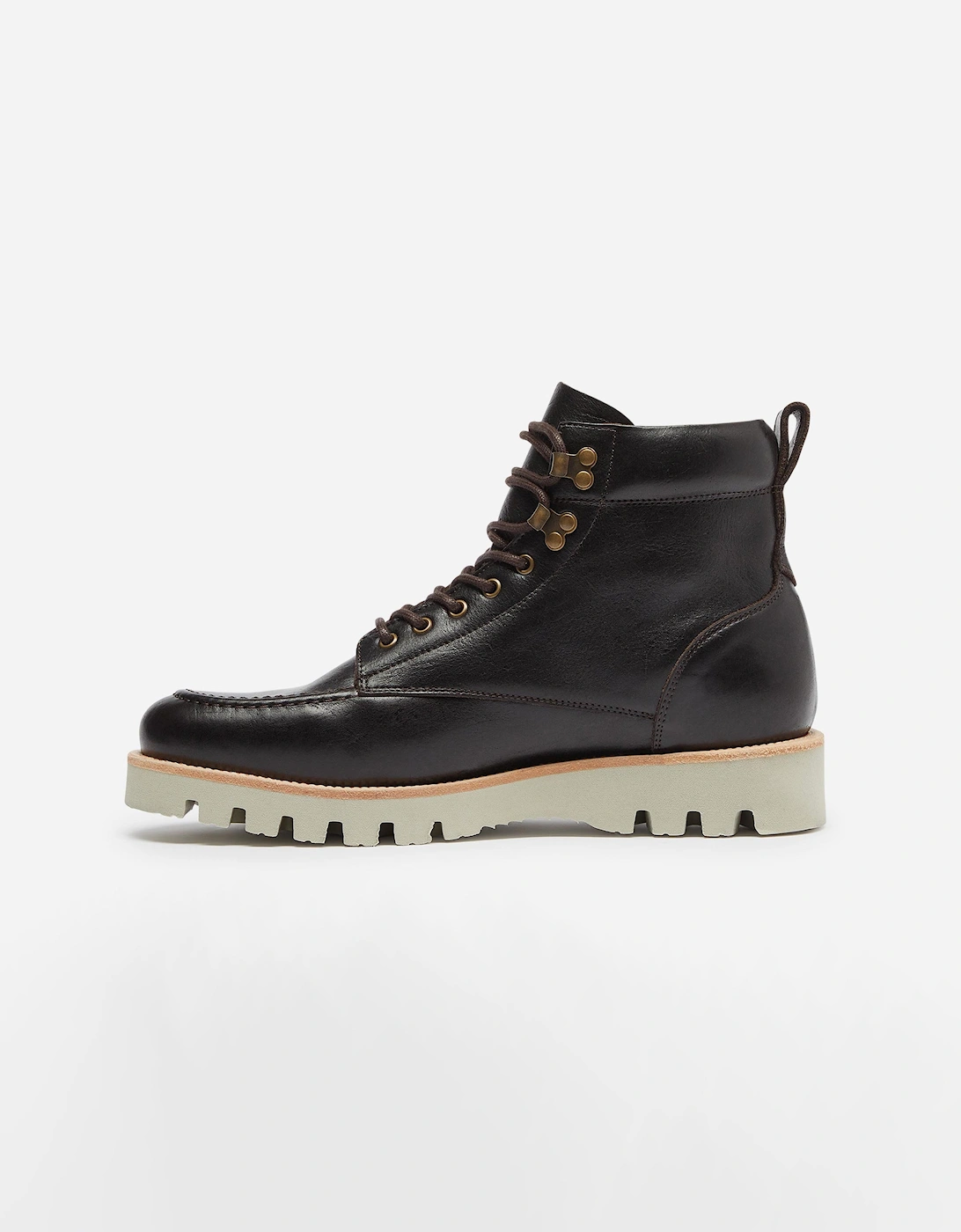 Bolhas Mens Moc Toe Boots - Brown
