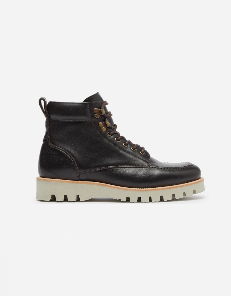 Bolhas Mens Moc Toe Boots - Brown
