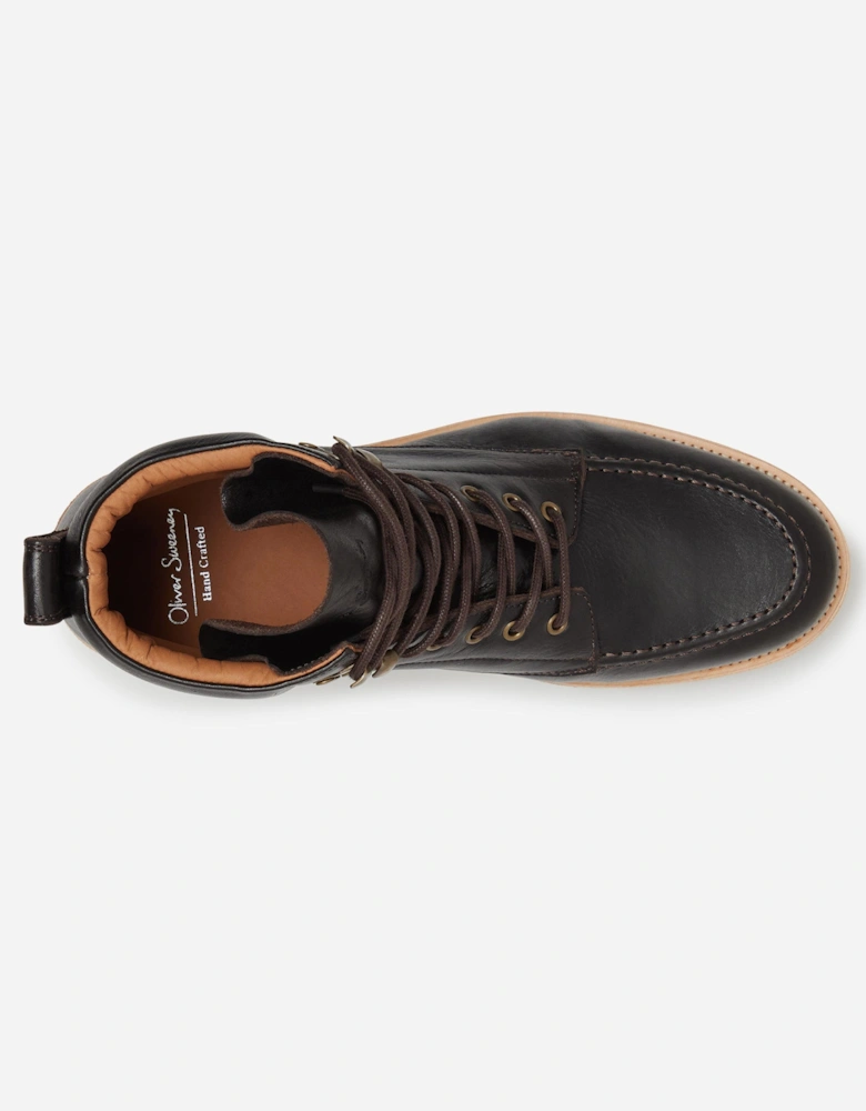 Bolhas Mens Moc Toe Boots - Brown