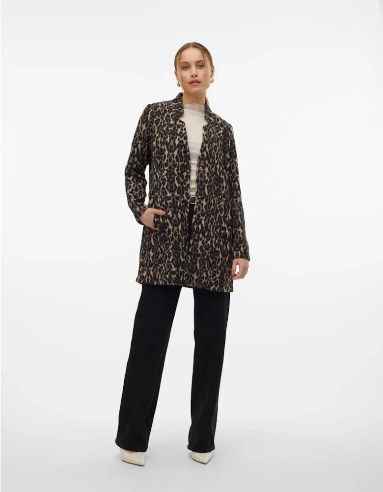 Brushed Katrine Leopard Print Jacket