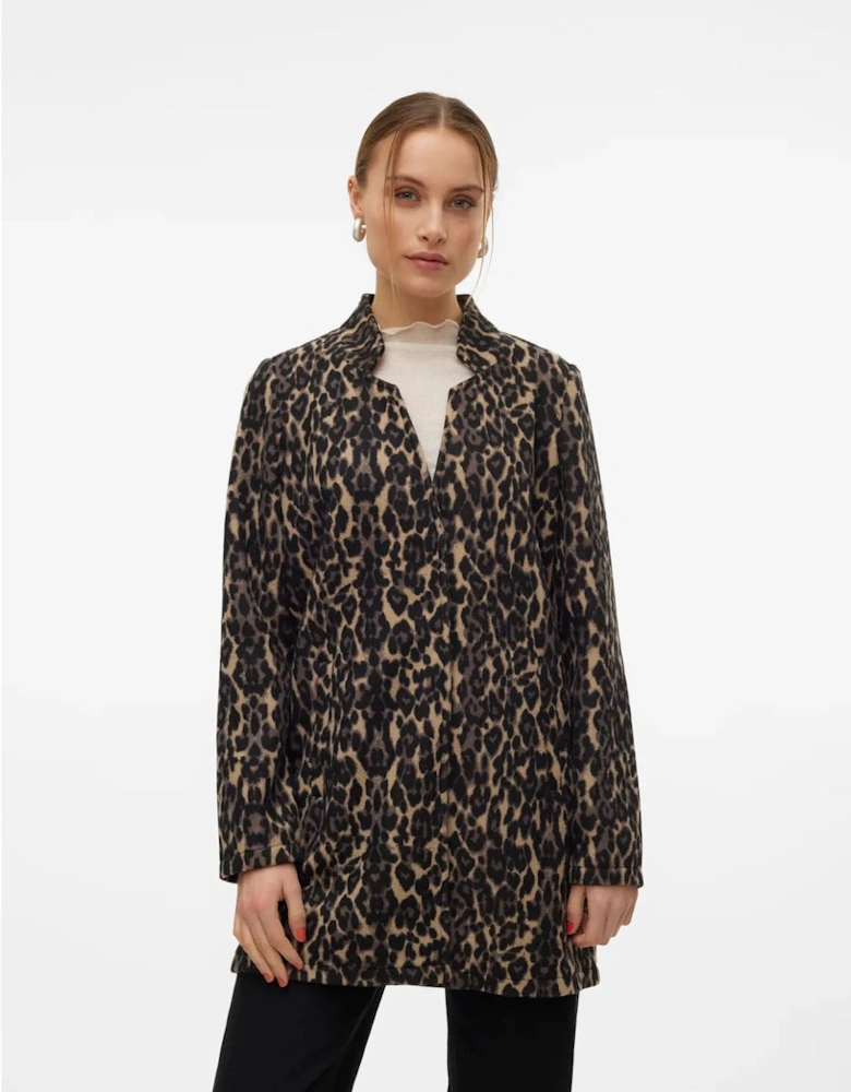 Brushed Katrine Leopard Print Jacket