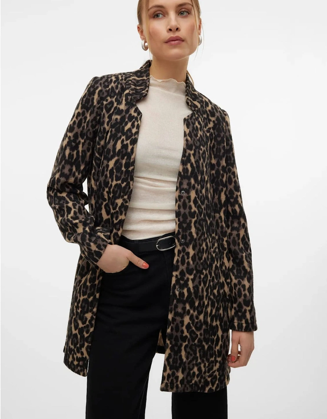 Brushed Katrine Leopard Print Jacket