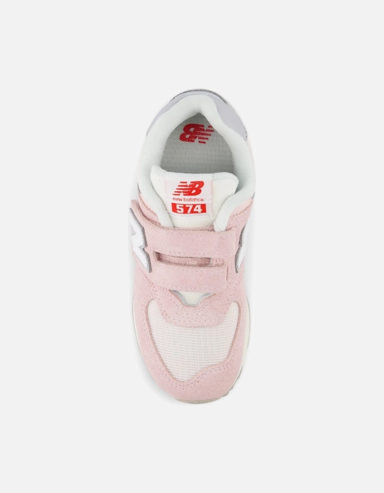 Juniors 574 Hook and Loop Trainers