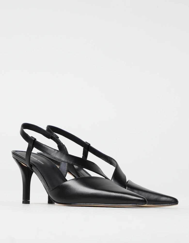 Leather Slingback Pumps