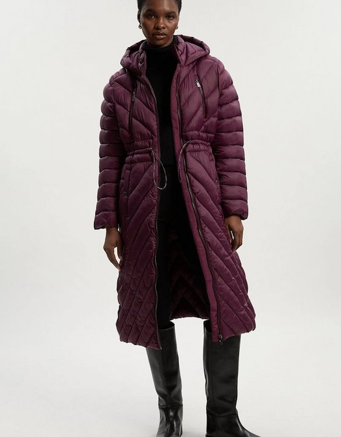 Lightweight Knee Length Packable Coat, 2 of 1
