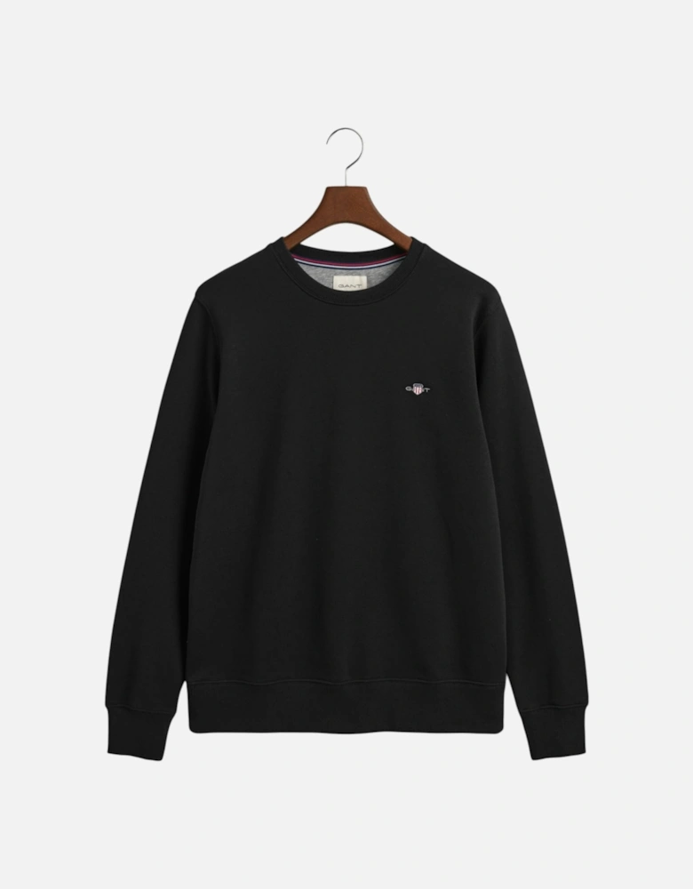 Shield Mens Crew Neck Sweatshirt Pullover French Terry Graphic Embroidered