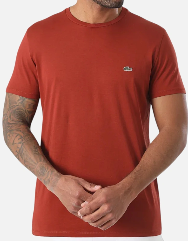 TH6709 Mens T Shirts Short Sleeve Crew Neck Soft Pima Cotton Summer Tee