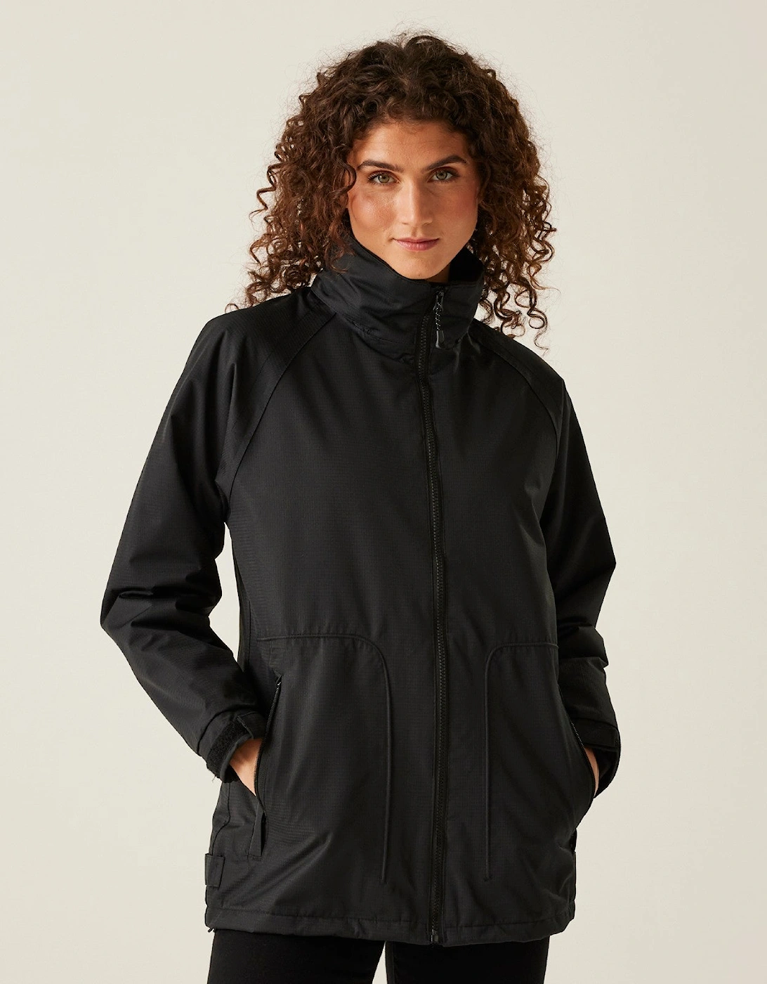 Professional Womens Hudson Fleece Lined Waterproof Jacket, 2 of 1