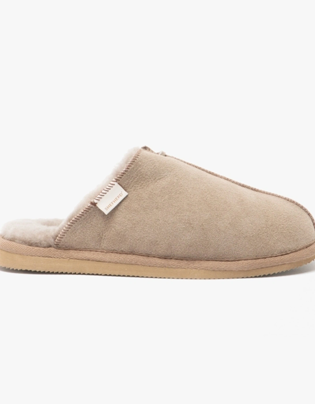 HUGO Mens Sheepskin Mules Stone, 7 of 6
