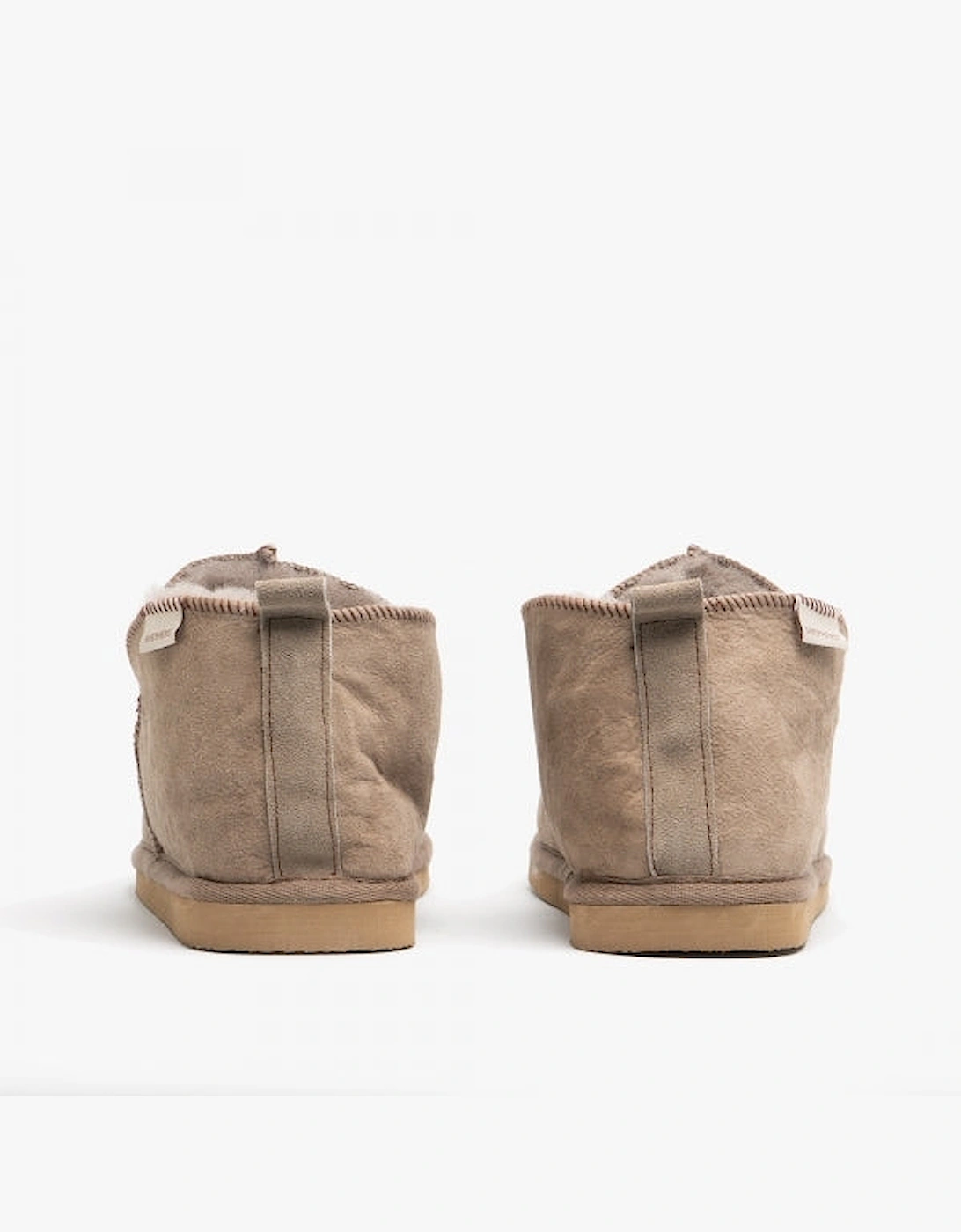 ANTON Mens Sheepskin Slipper Boots Stone