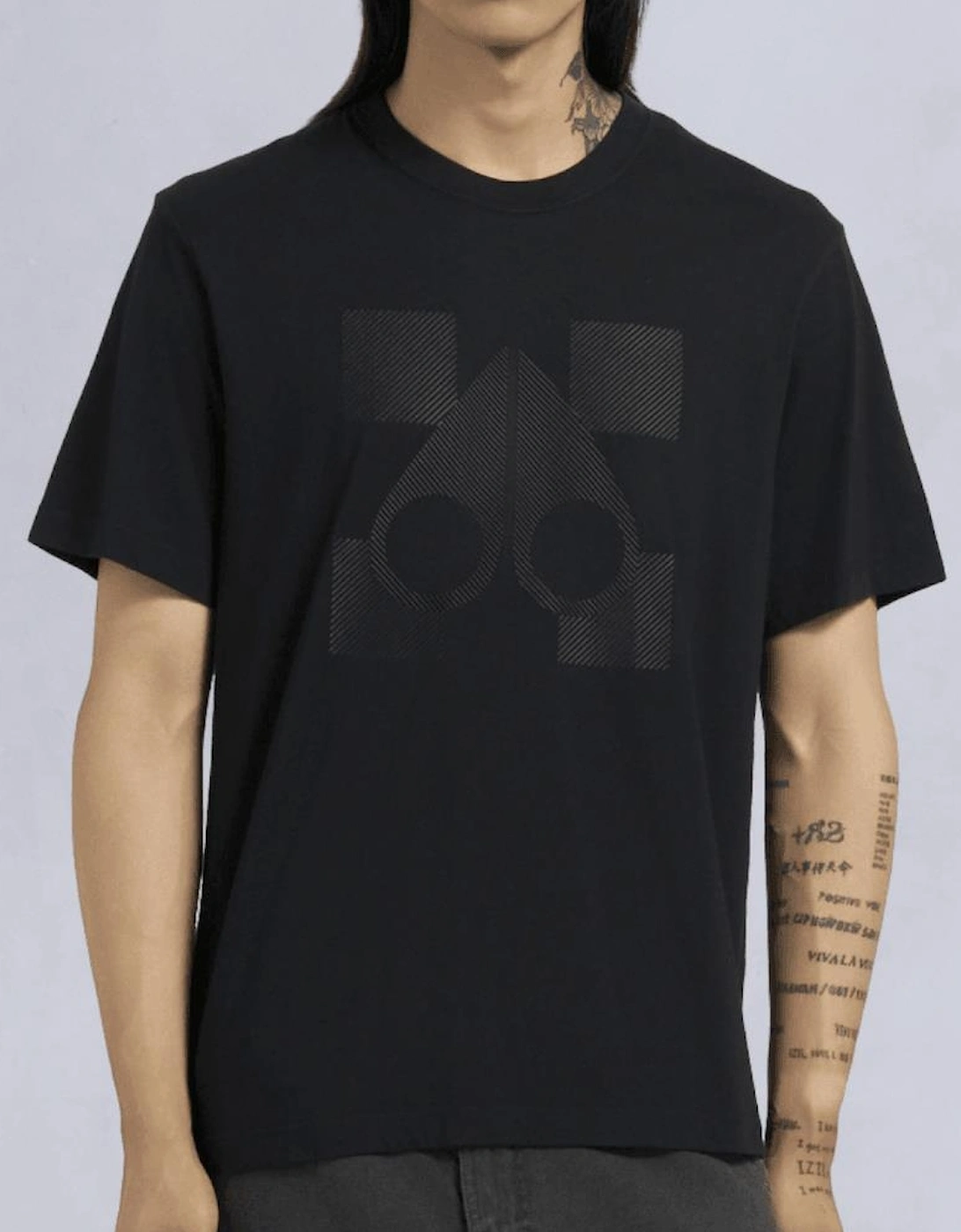 Finchley Holographic Logo Black T-Shirt