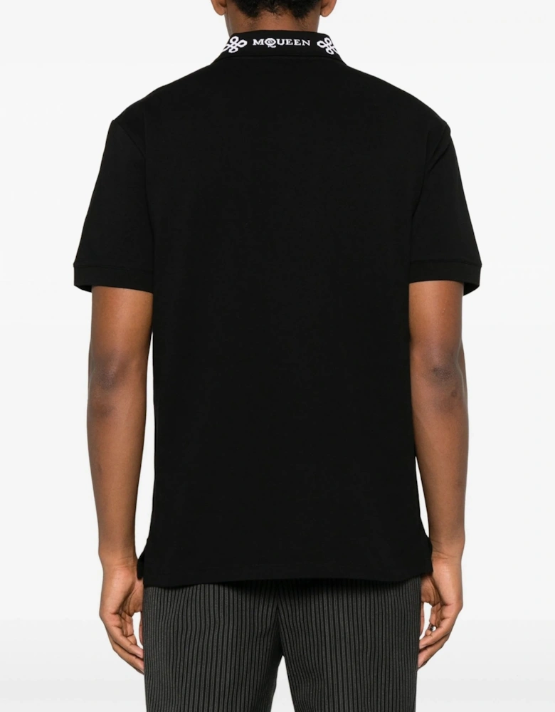 JACQUARD COLLAR POLO