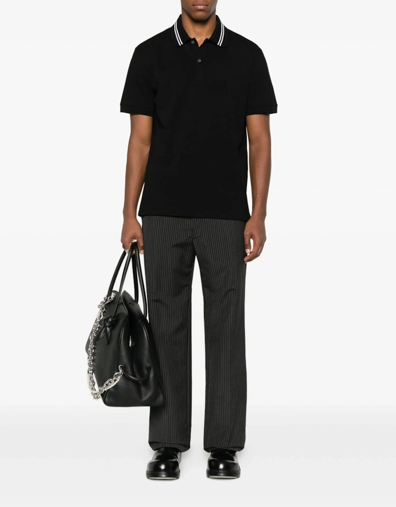 JACQUARD COLLAR POLO