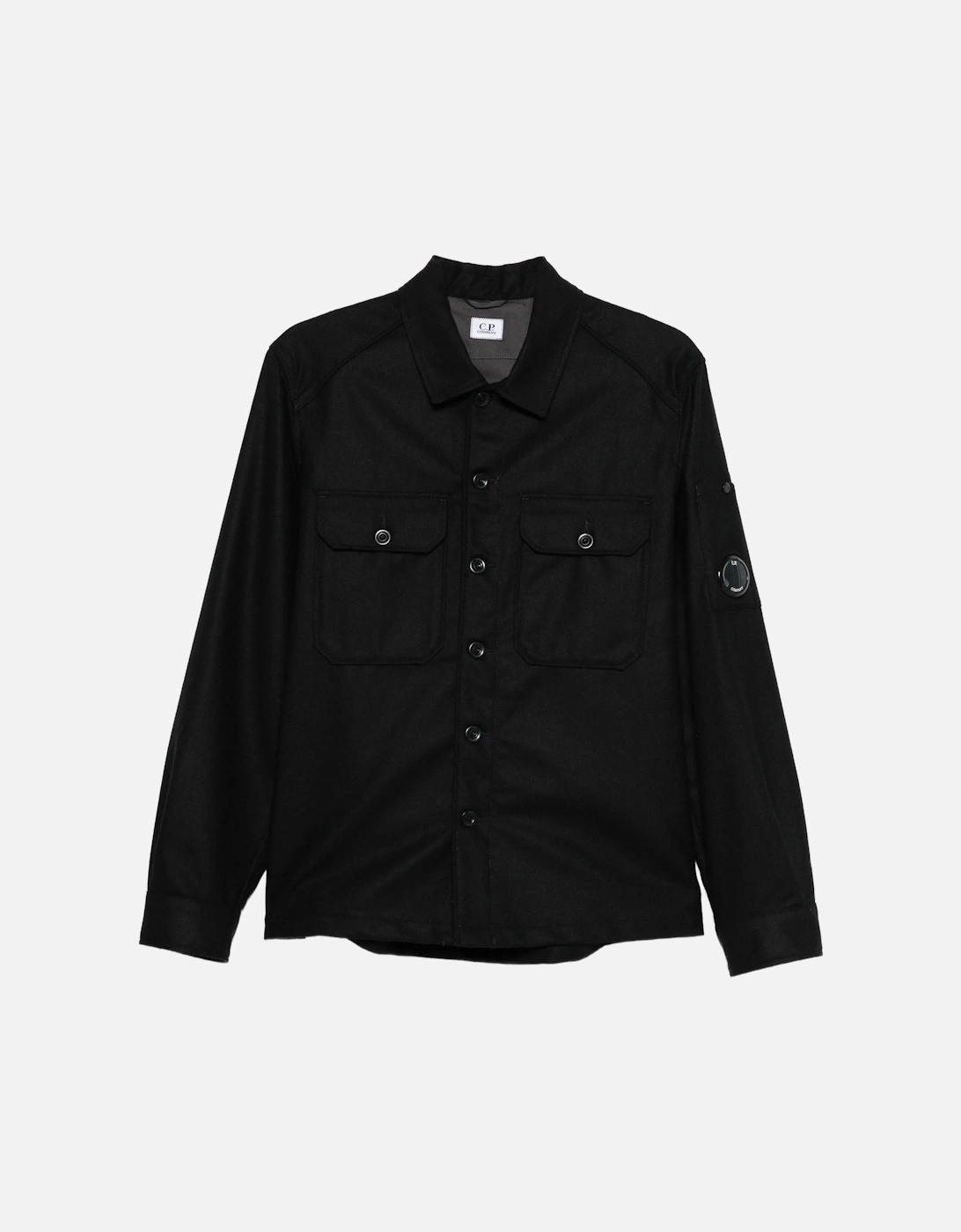 Felt Pocket Overshirt Black, 6 of 5