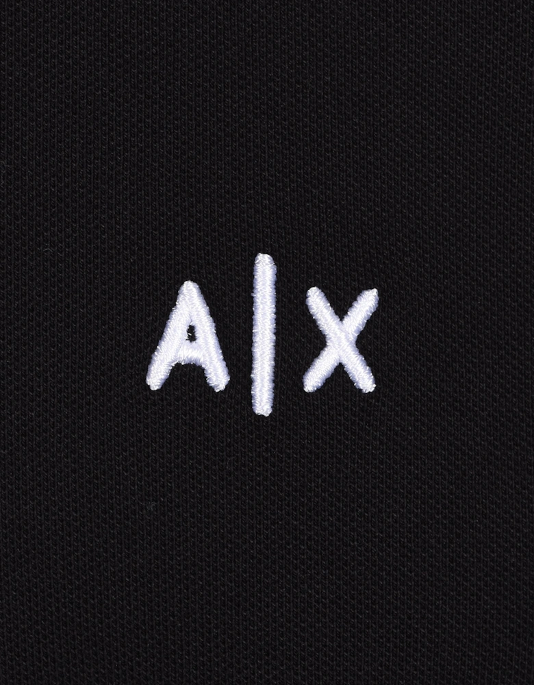 Long Sleeve Polo Shirt Black
