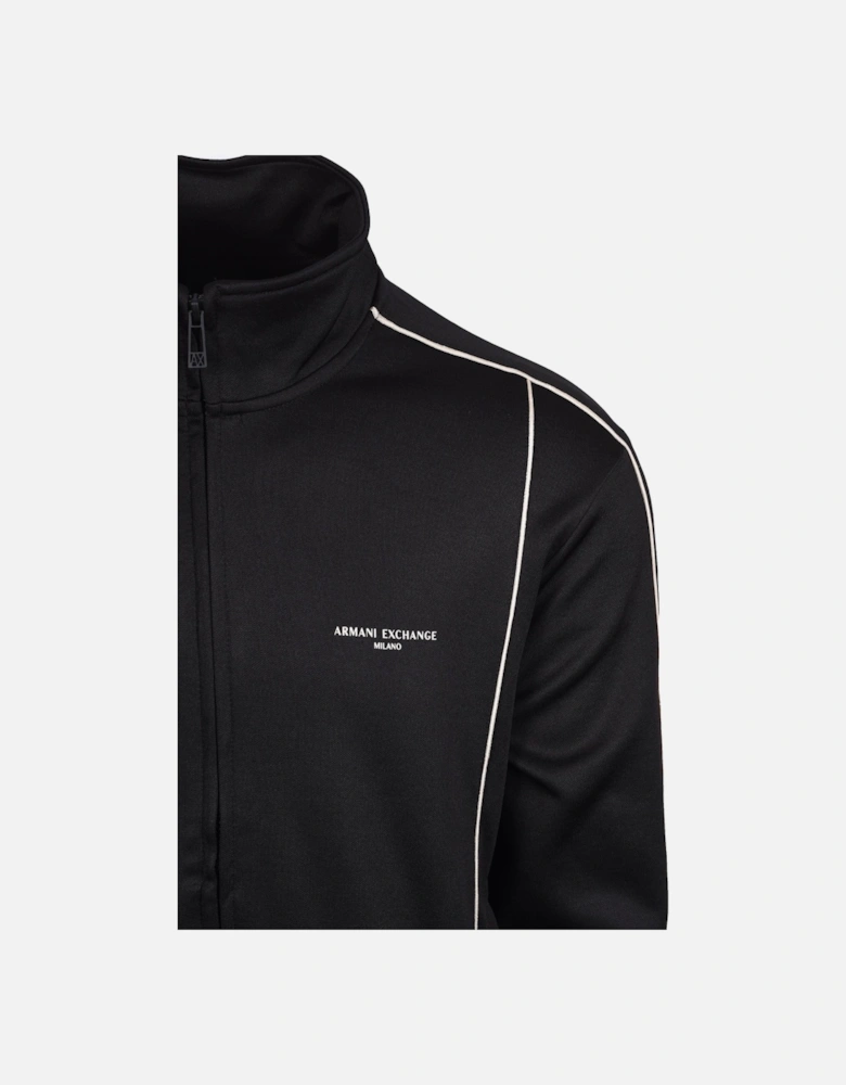 Full Zip Track Top Black