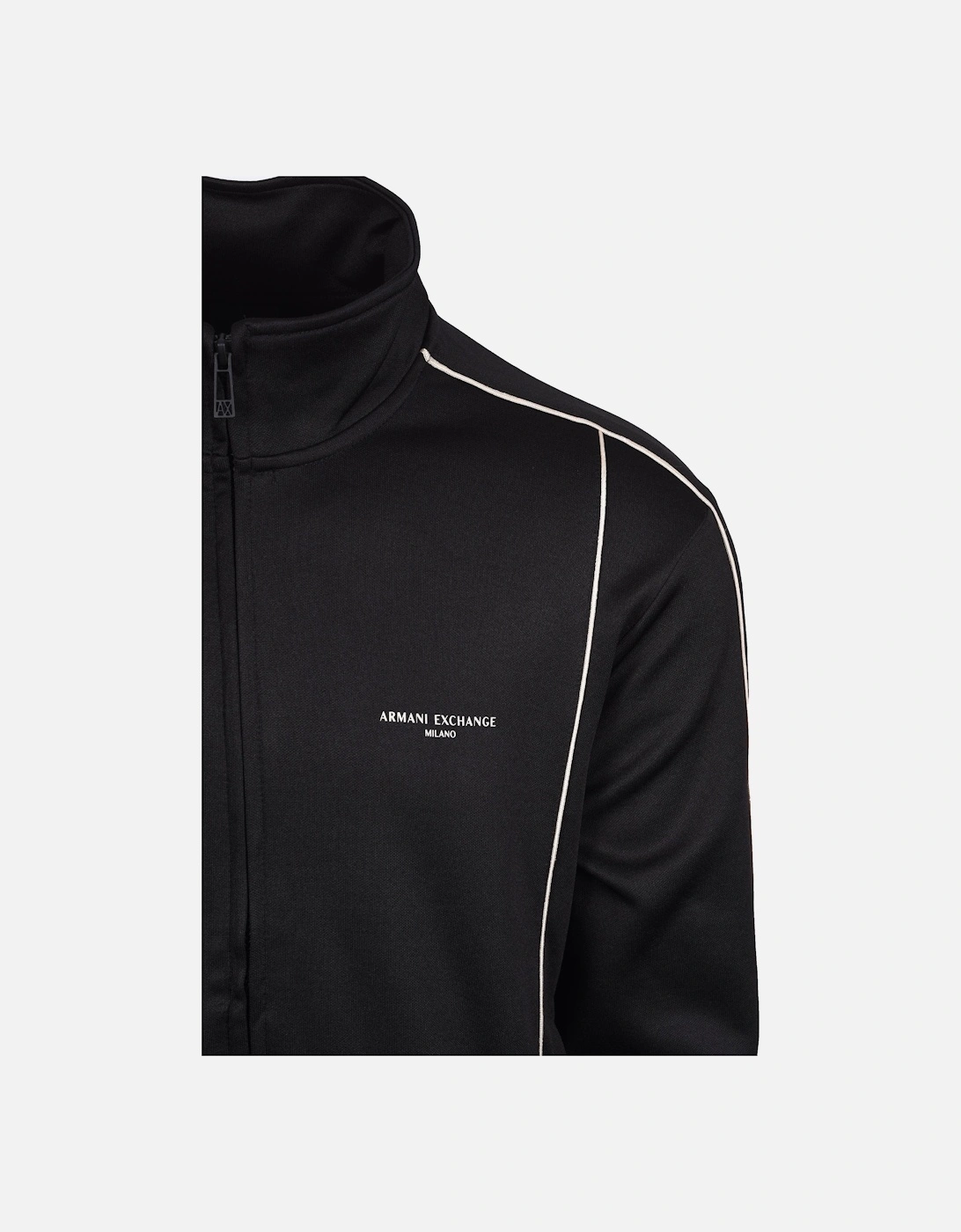 Full Zip Track Top Black