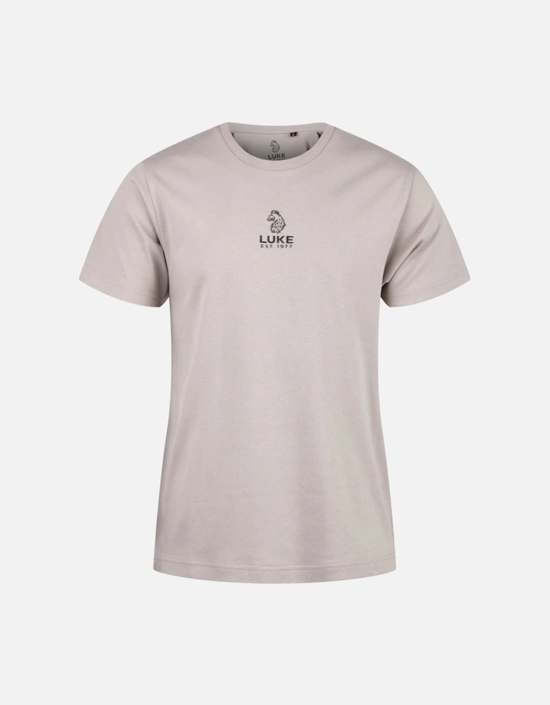 Centre Fold T-Shirt - Cement Black