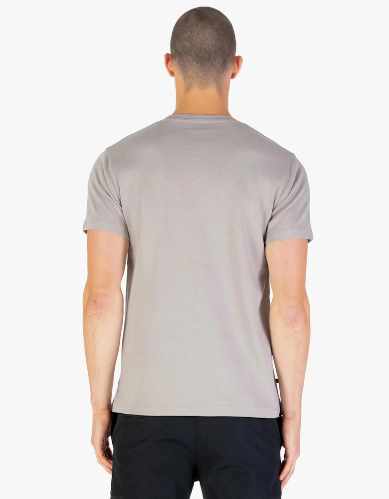 Centre Fold T-Shirt - Cement Black