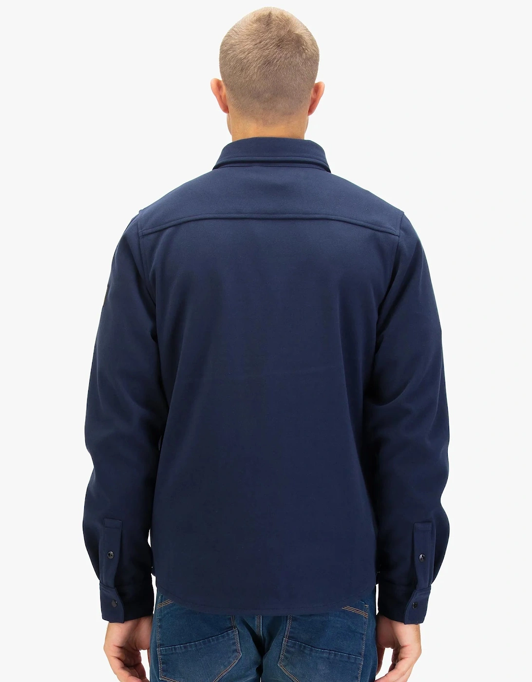 Ettrick Soft Overshirt - Navy Blue
