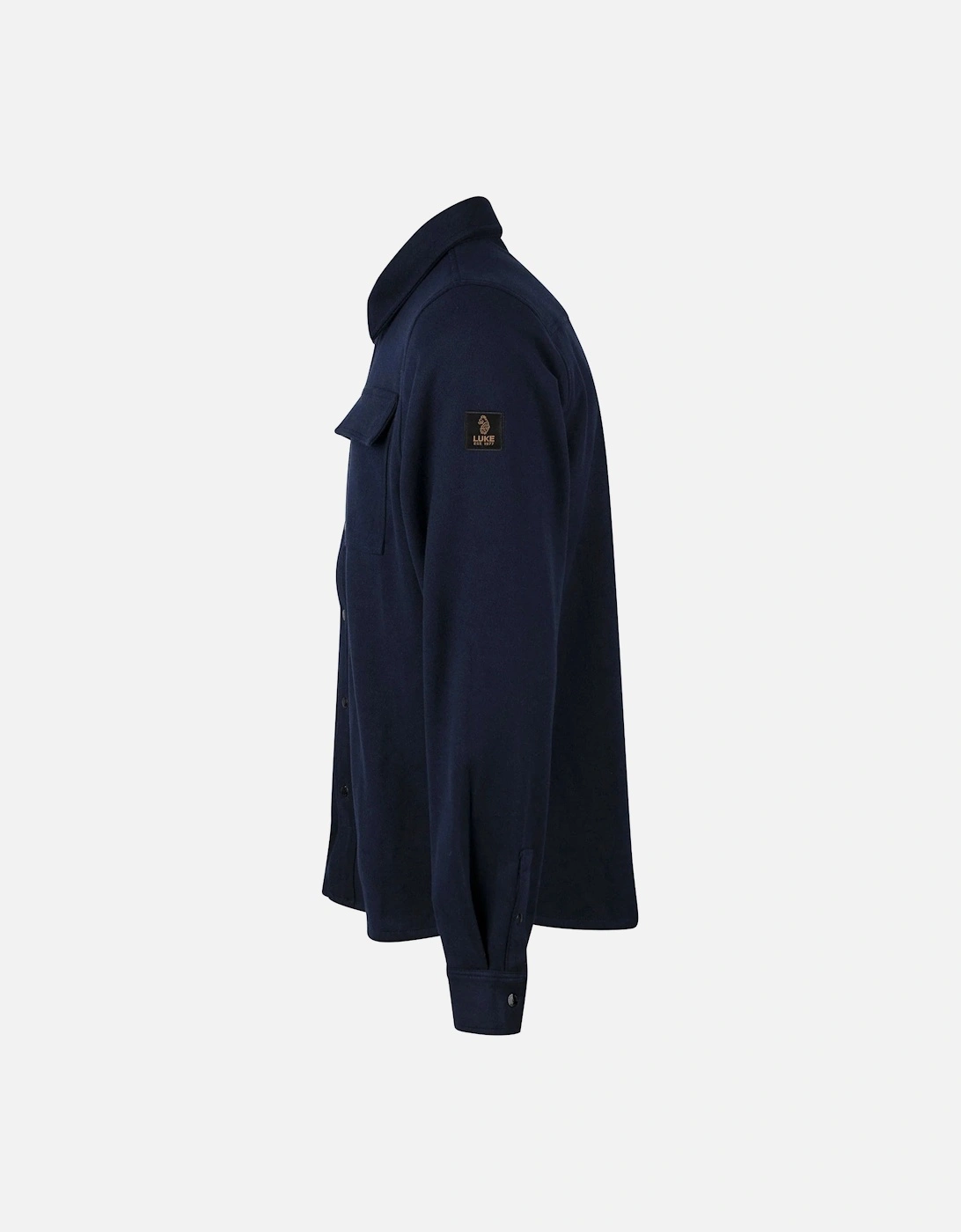 Ettrick Soft Overshirt - Navy Blue