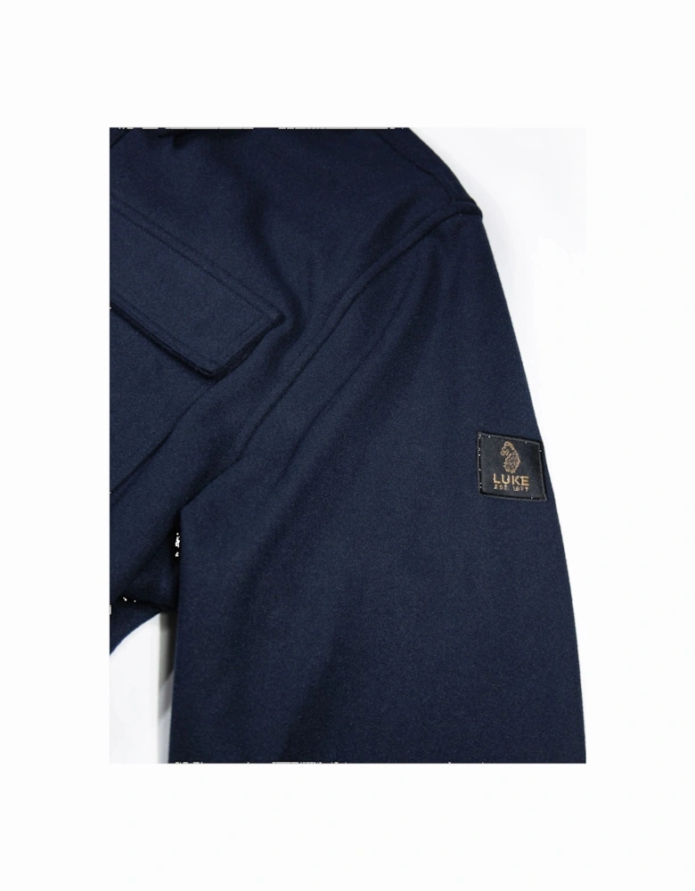 Ettrick Soft Overshirt - Navy Blue