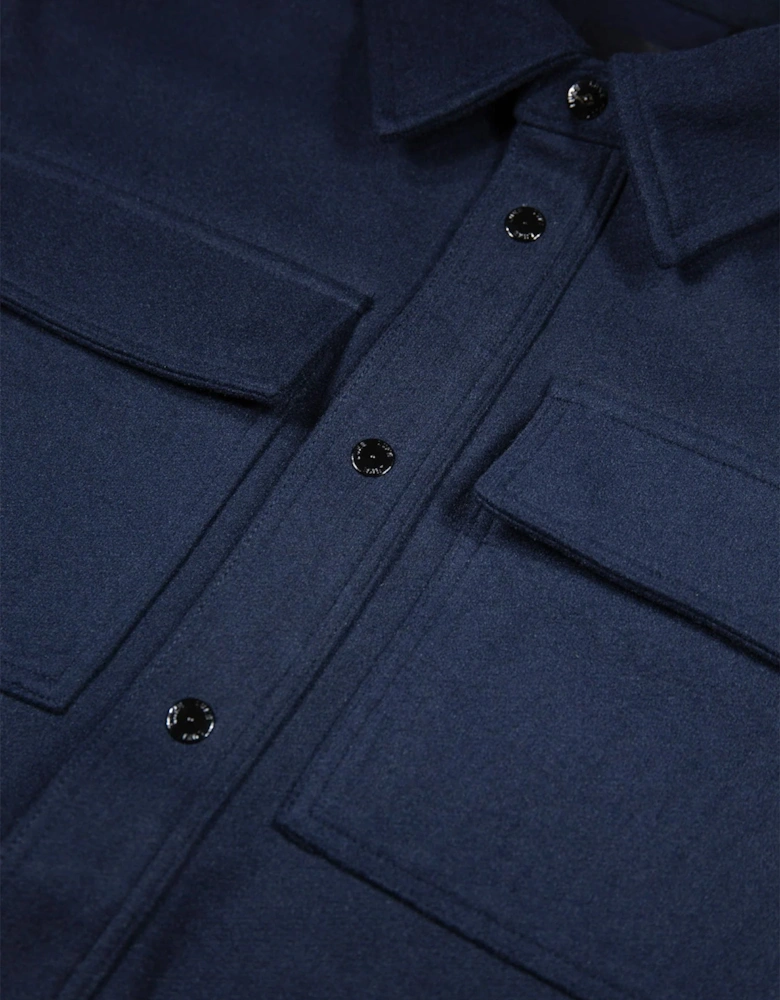 Ettrick Soft Overshirt - Navy Blue
