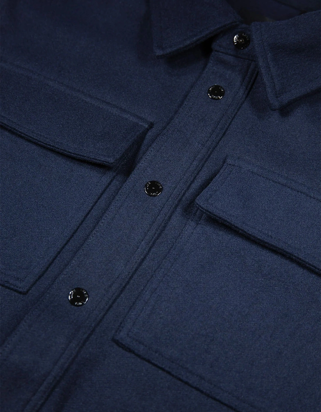 Ettrick Soft Overshirt - Navy Blue