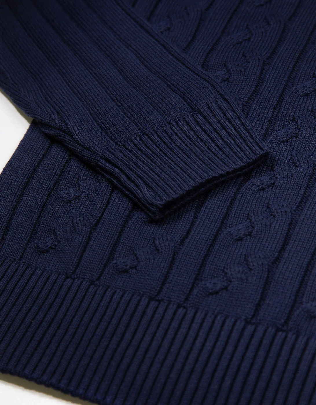 Mitcham Cable Knit Jumper - Navy