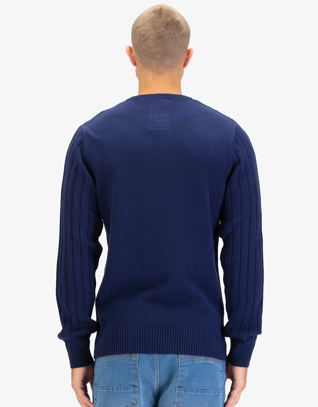 Mitcham Cable Knit Jumper - Navy