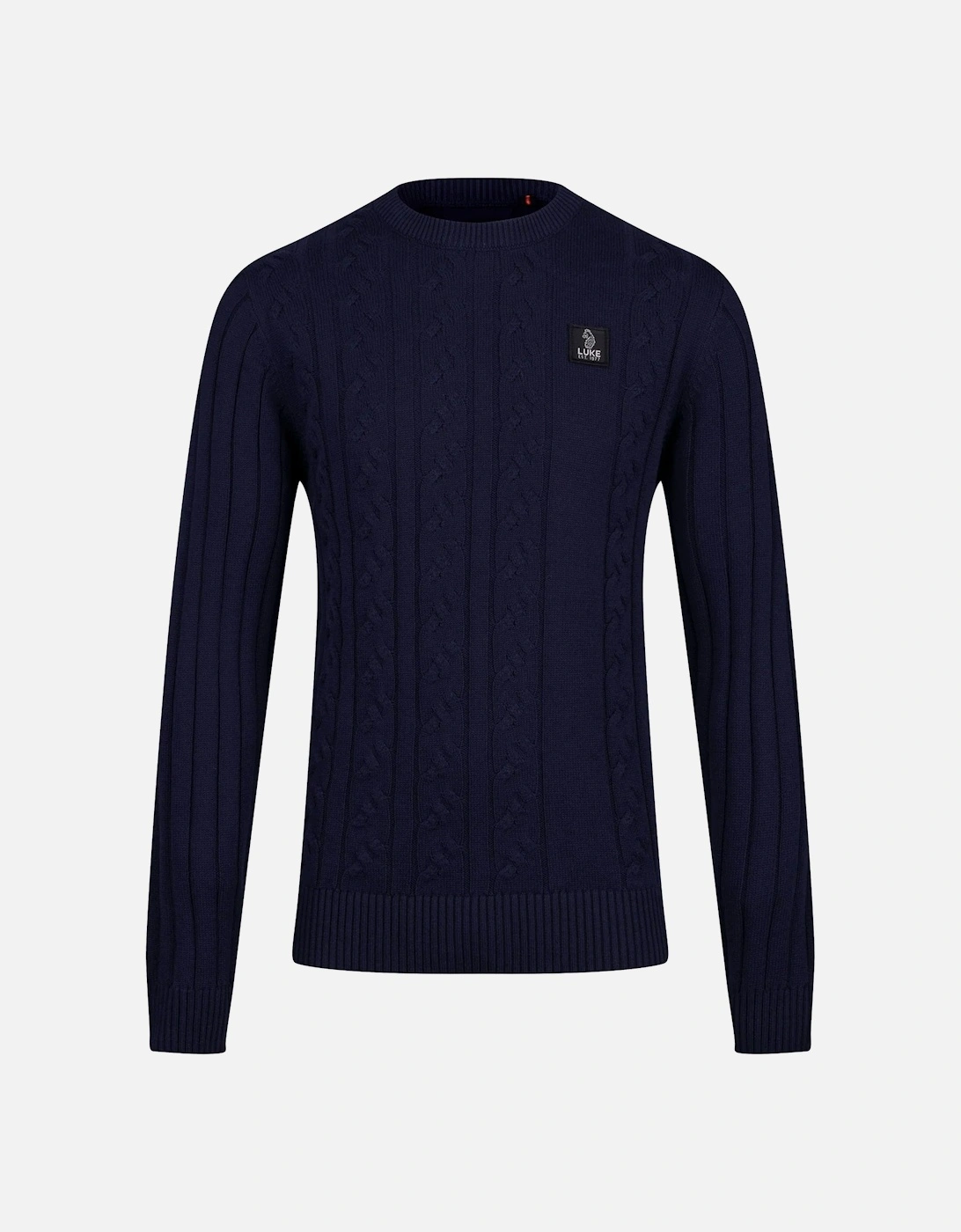 Mitcham Cable Knit Jumper - Navy