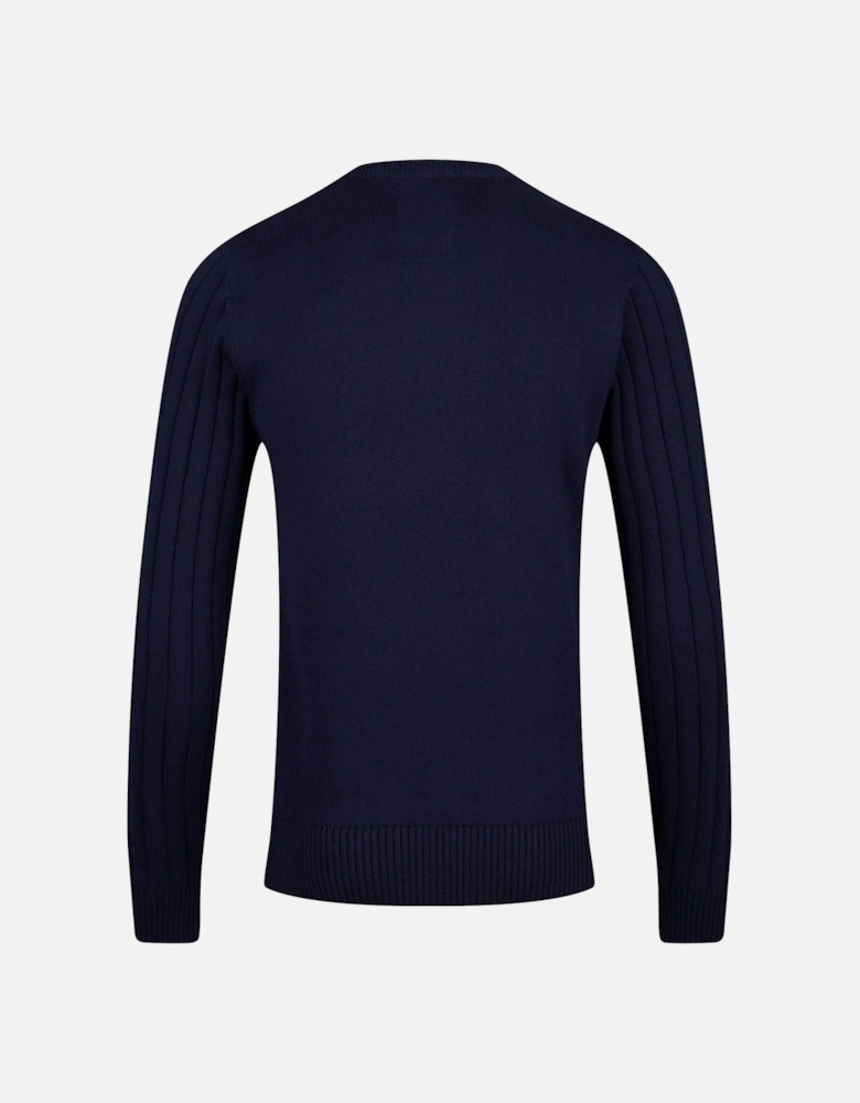 Mitcham Cable Knit Jumper - Navy