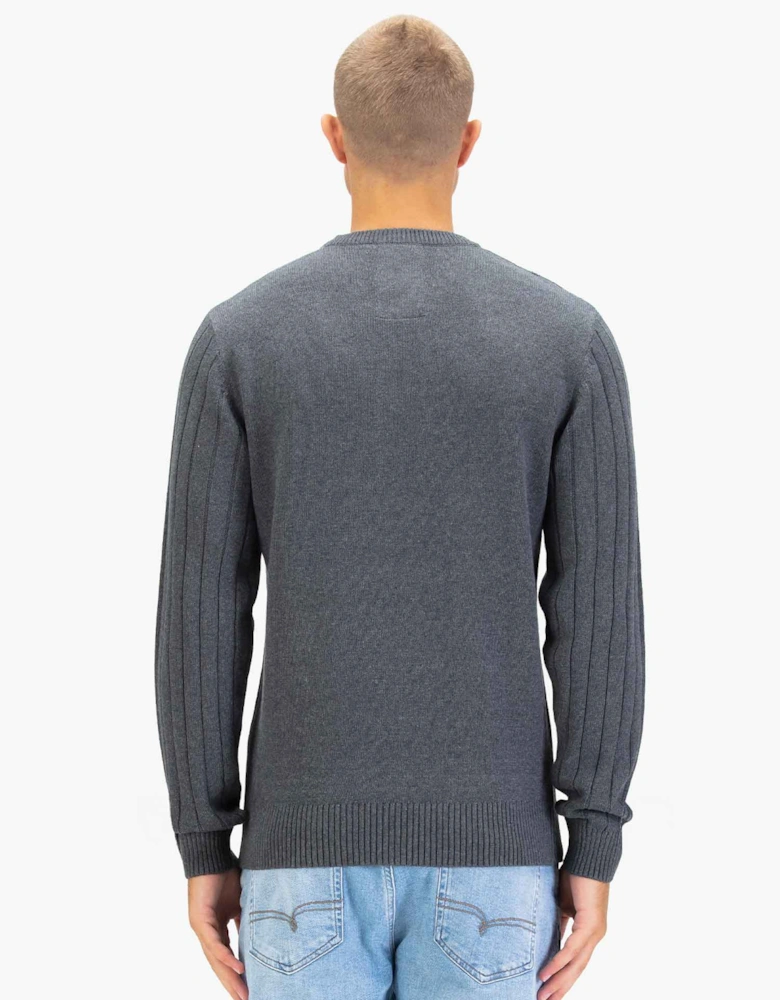 Mitcham Cable Knit Jumper - Charcoal