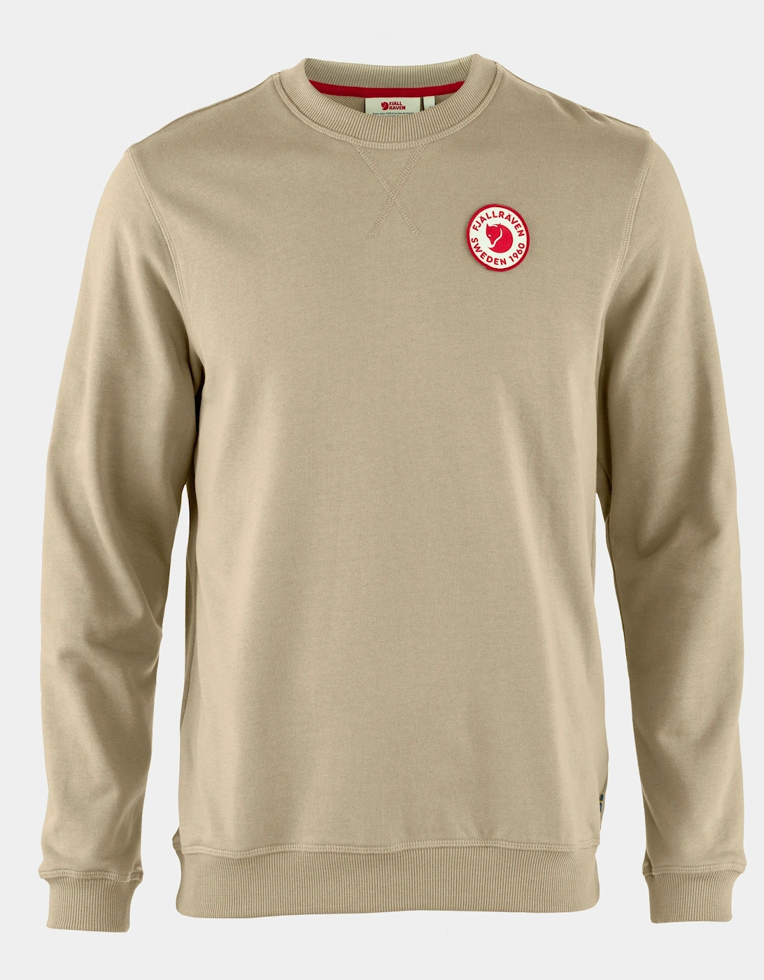 Fjallraven Men's Fjallraven 1960 Logo Badge Mens Sweatshirt - Fossil 118 - Tan