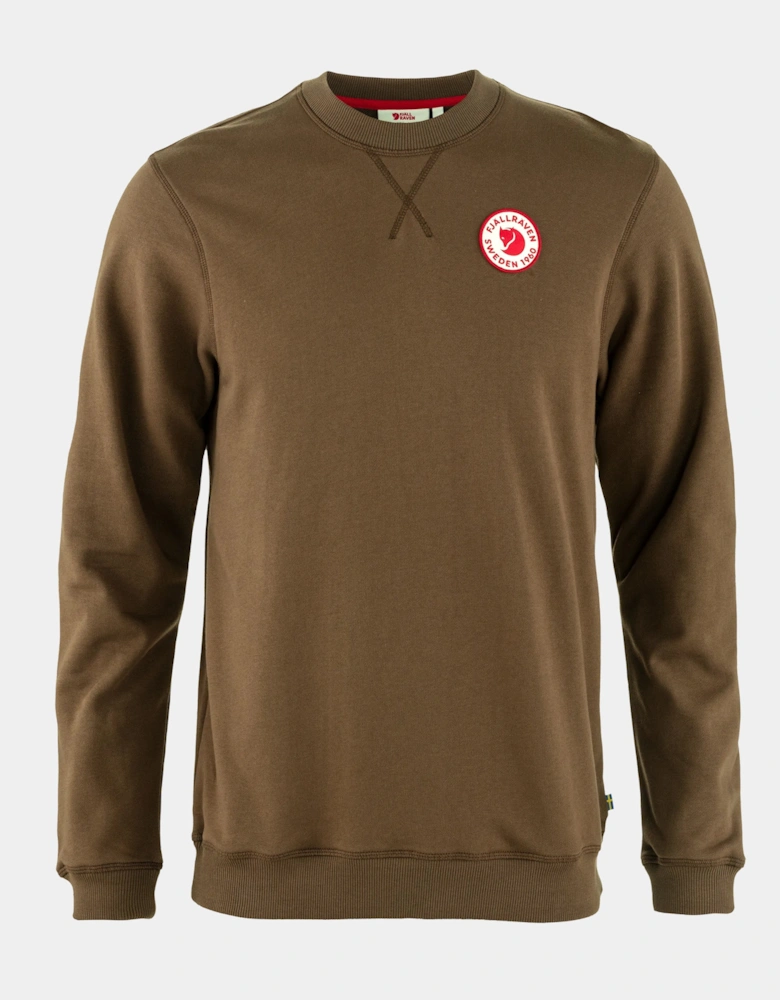 1960 Logo Badge Mens Sweatshirt - Dark Oak 299