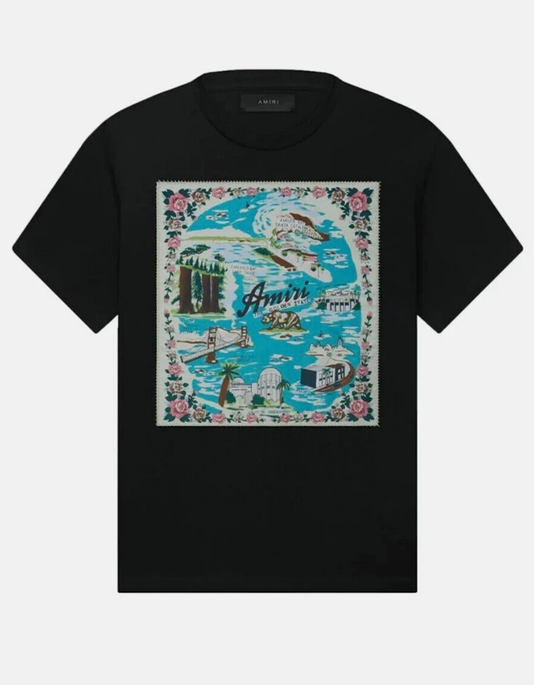 CALIFORNIA HAWAIIAN TEE BLACK, 3 of 2