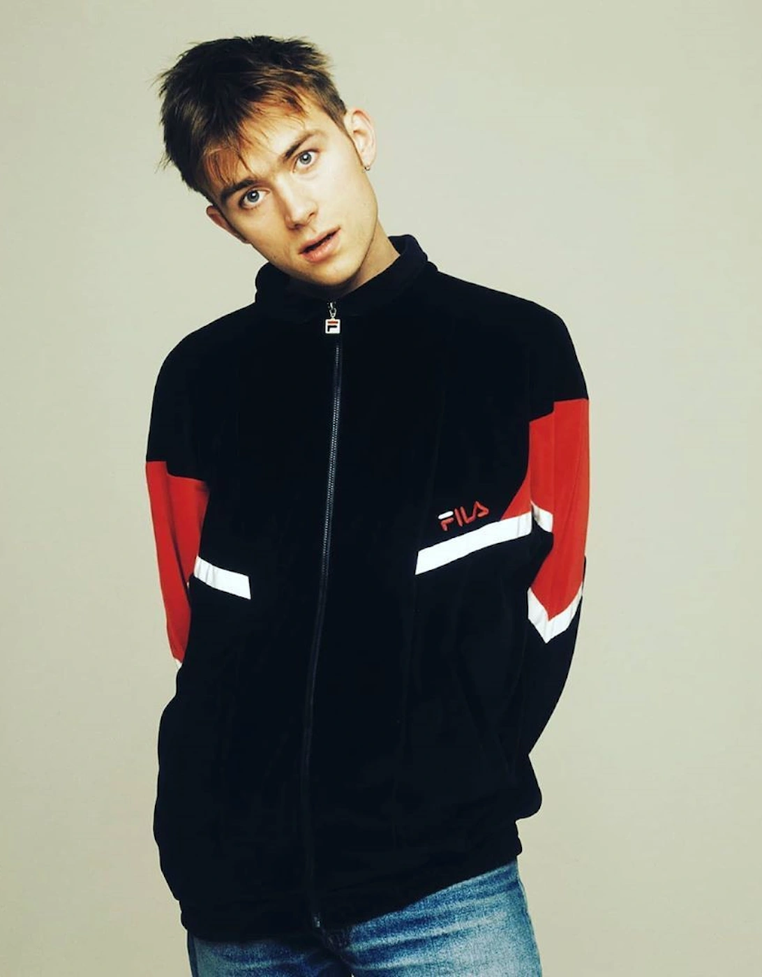 Vintage Albarn Track Jacket Navy/White/Red
