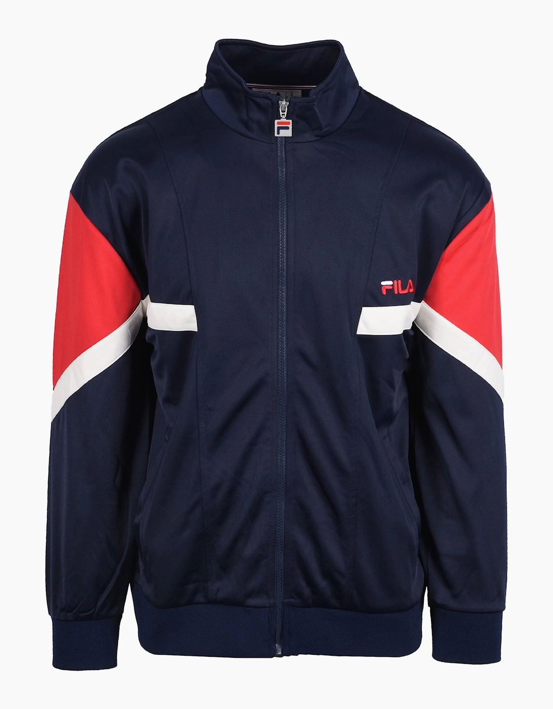 Men's Fila Vintage Albarn Track Jacket Navy/White/Red - Size: 40