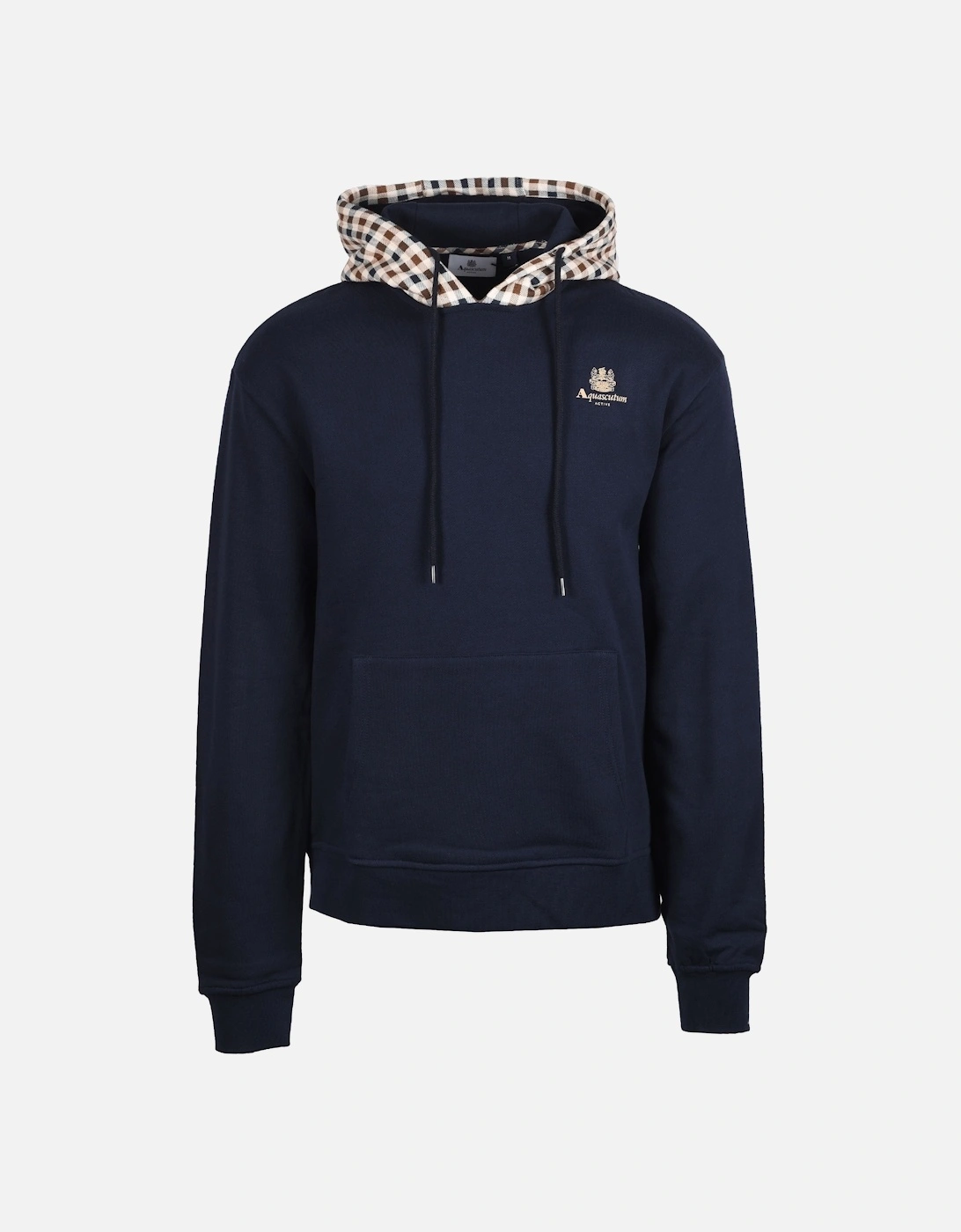 Club Check Hoodie Fleece Navy, 5 of 4