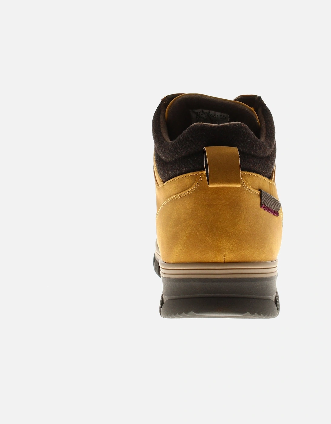 Mens Boots Bertie Lace Up Nubuck Wool Collar Beige UK Size