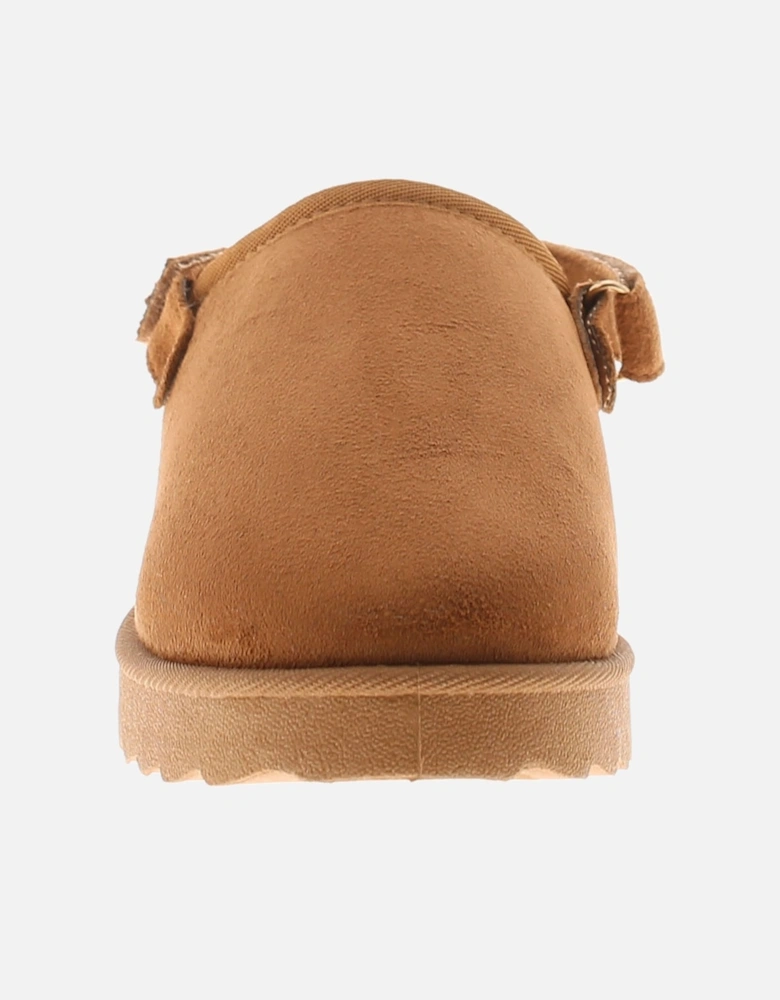 Womens Chunky Sandals Planted Adjustable Strap tan UK Size