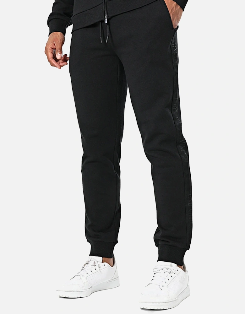 Lounge Side Logo Full Zip Tracksuit Black