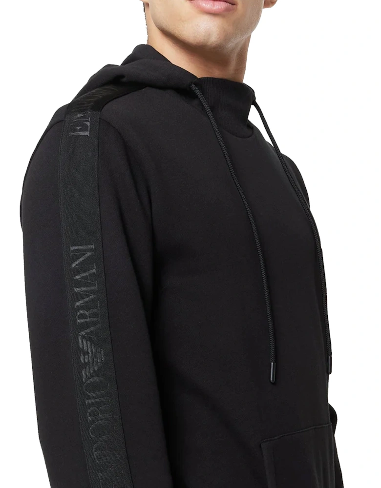 Lounge Side Logo Hoodie Black