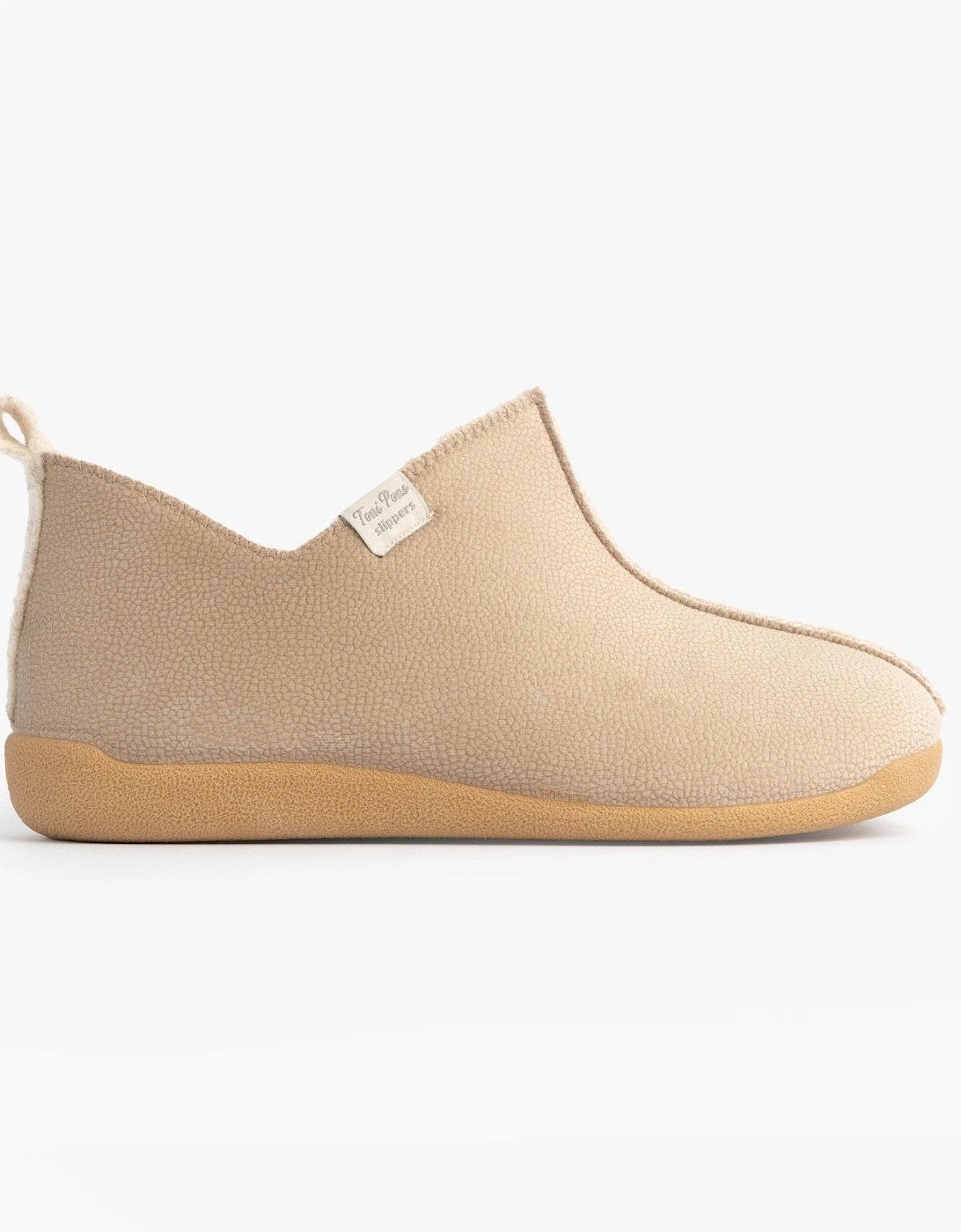 MOSCU-BD Womens Boot Slippers Beige, 7 of 6