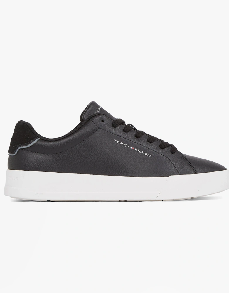 TH COURT LTH DETAIL Mens Trainers Black